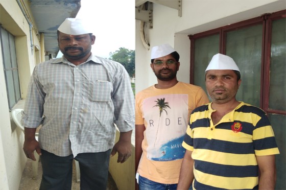 Gandhi Topi Distribution in remembranance of Sri. Mahatma Gandhi ji